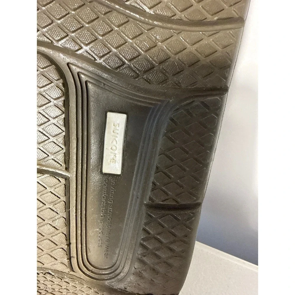 Suicoke Padri-t Olive Green Toe Loop Slides Mens Adjustable Strap Sandals Sz 12